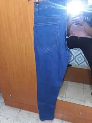 Pantalones pitillo azules