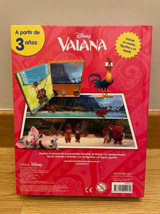 Libro Vaiana con figuritas.