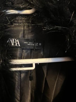 Americana Zara cuello pelo