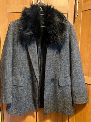 Americana Zara cuello pelo