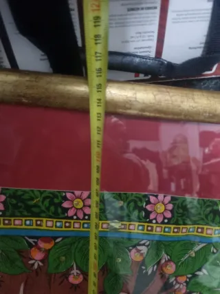 Quadro budista pintado à mão