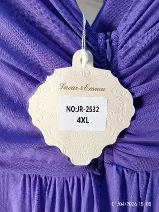 Vestido Morado Talla Grande 4XL