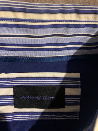 Camisa Pedro del Hierro Rayas Azules Talla M
