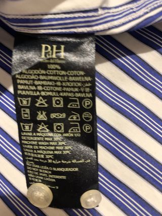 Camisa Pedro del Hierro Rayas Azules Talla M