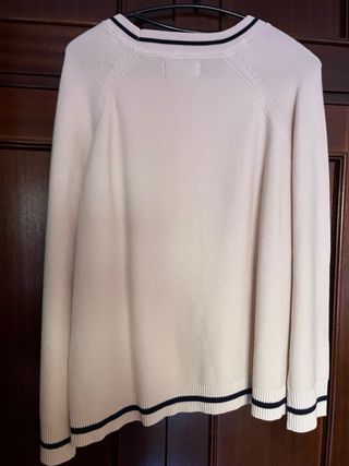 Jersey El Corte Inglés beige con botones