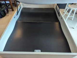 Regalo canapé abatible de Ikea.