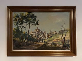 Pintura Óleo Paisaje Mediterráneo
