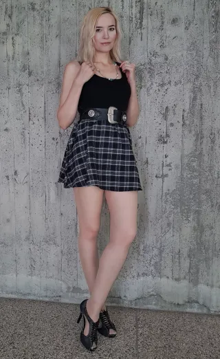 Mini abito a quadri
