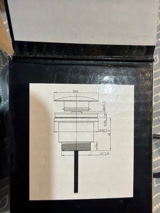 Válvula Push Nova Plus Latón Inyectometal