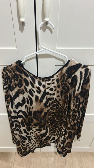 Camiseta Talla Única Estampada Animal Print