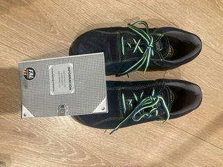 Zapatos de seguridad azul y verde talla 37