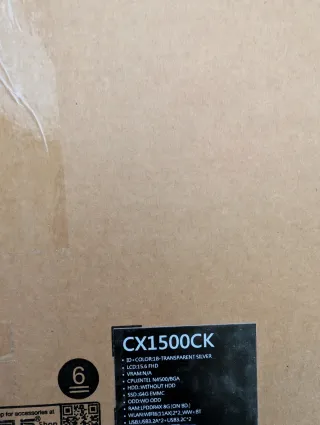 Asus CX1500CK Chromebook Plata