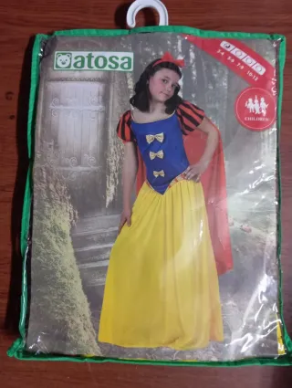 Disfraz Blanca Nieves Niña Talla 3-4 Años