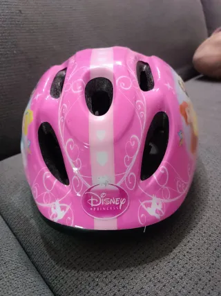 Casco infantil rosa princesas Disney