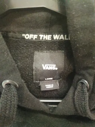 Sudadera Vans Negra con Estampado Floral