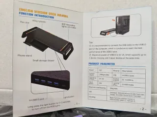Soporte Elevador Monitor MOOJAY RGB USB