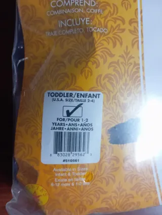 Disfraz Bebé Jirafa Rubie's Talla 1-2 Años