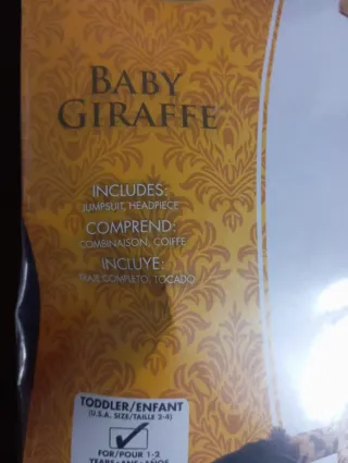 Disfraz Bebé Jirafa Rubie's Talla 1-2 Años