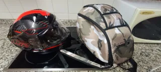 Casco LS2 Carbono Negro/Rojo