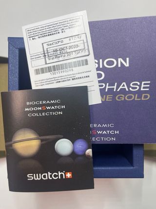 Swatch Mission to Earthphase Moonshine Gold