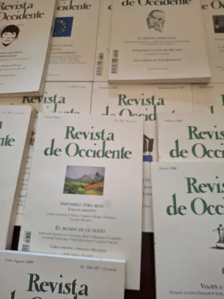 "Revista de Occidente": más de 20 números