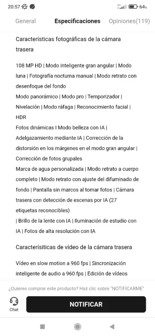 Móvil verde