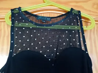 Vestido largo Bershka negro