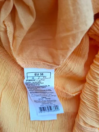 Vestido naranja mujer talla M