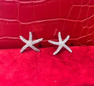 Pendientes Estrella de mar acero. Nuevos