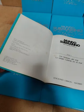 Enciclopedia mundo submarino.cousteau