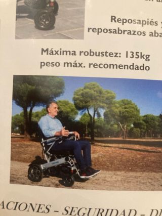 Silla eléctrica plegable 2 baterías