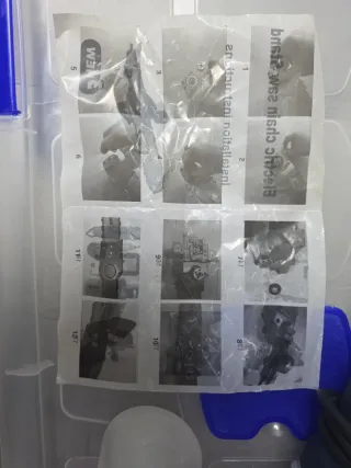 Amoladora con motosierra