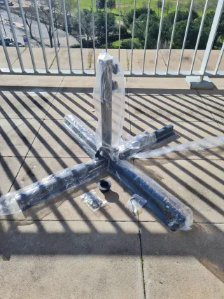 Parasol Easywind+funda+peso ruedas+pie