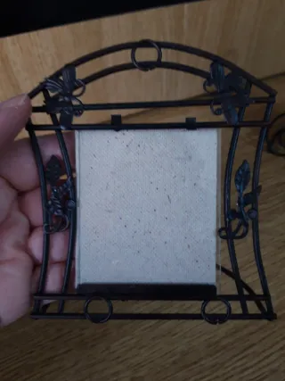 Set 2 Portafoto Metallo Nero