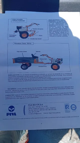 Retrobato con remolque