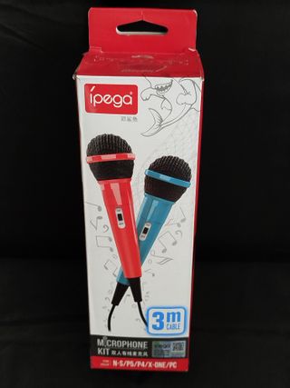 iPega 2 Micrófonos Karaoke 3m Nintendo Switch