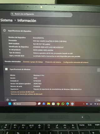 Lenovo Thinkpad T14s Gen 3 Negro