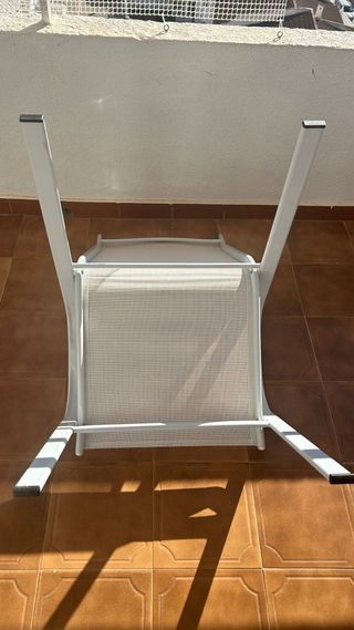 Conjunto 4 Sillas Terraza Blancas de diseño