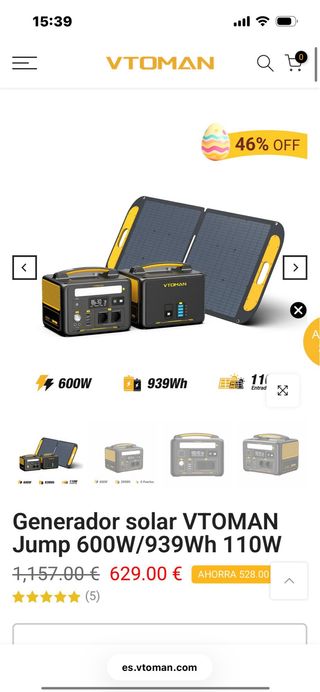 Generador VTOMAN SuperSafe LIFEBMS Power Station