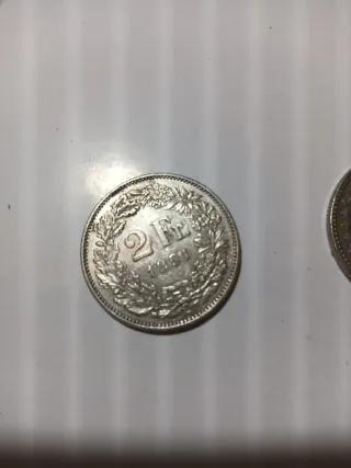 3 Monedas 2 Francos Suizos