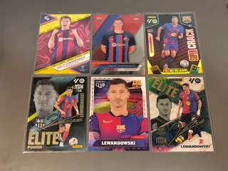 Lote 6 Cromos Robert Lewandowski FC Barcelona