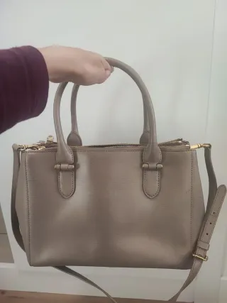 Bolso Piel Ralph Lauren Beige