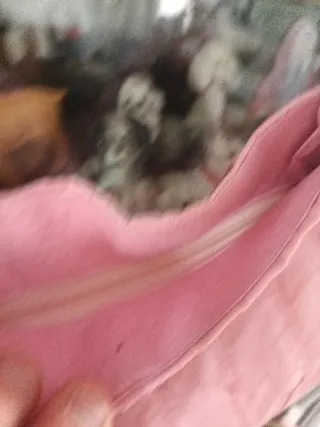 Bolso rosa con adornos