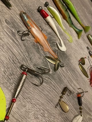 Lote vinilos señuelos pesca