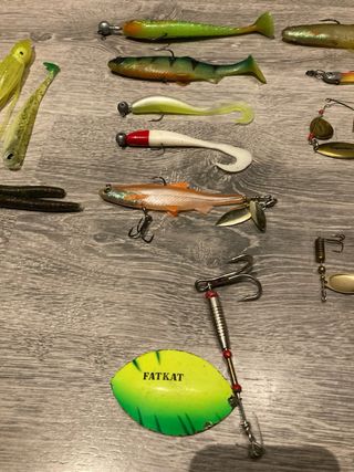 Lote vinilos señuelos pesca
