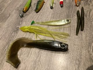 Lote vinilos señuelos pesca