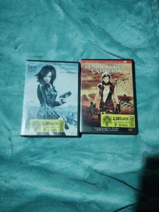 DVD Underworld Evolution y Resident Evil Extinción