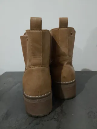 Stivaletti donna beige/marrone