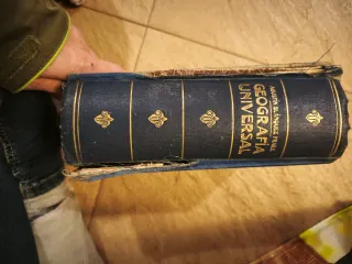 Geografía Universal Atlas Libro Antiguo