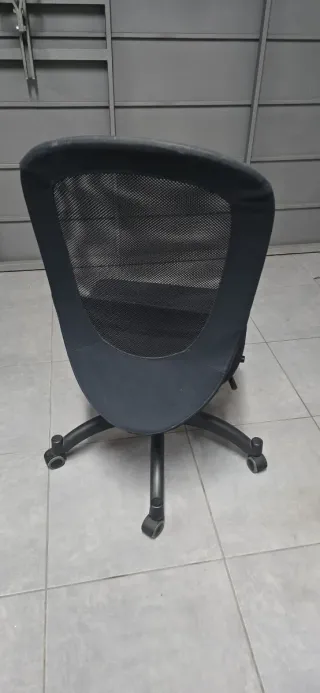 Pack 3 Sillas de oficina negra con ruedas